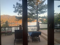 Morning view from living room.