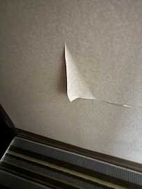 One example of wallpaper peeling