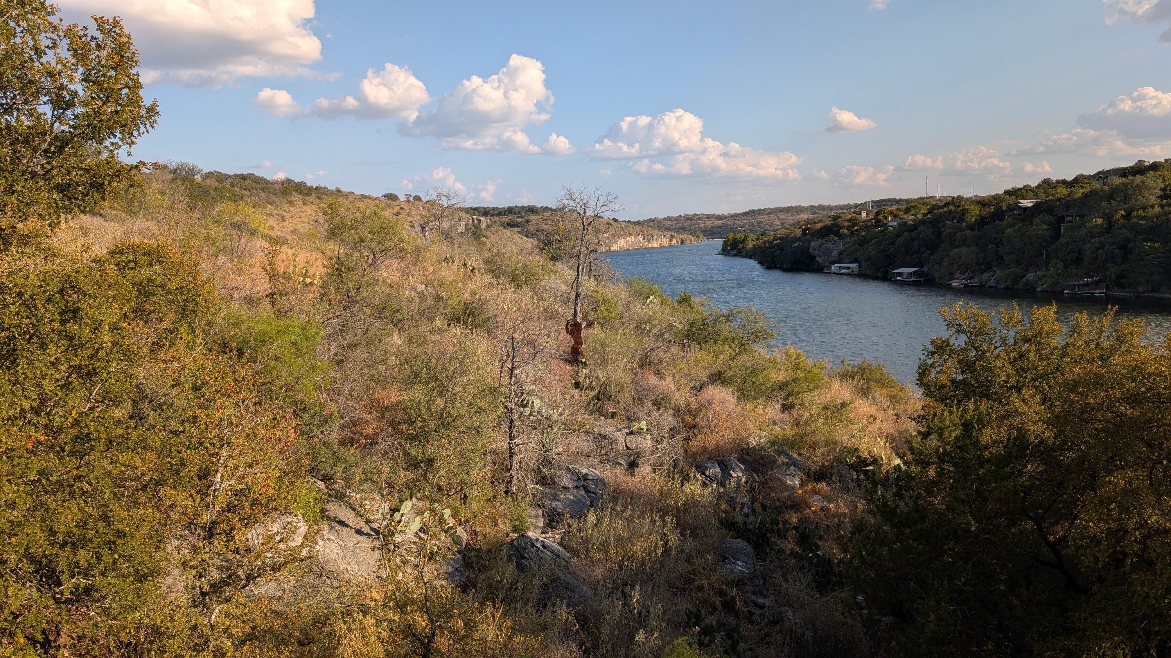 The view from the back patio