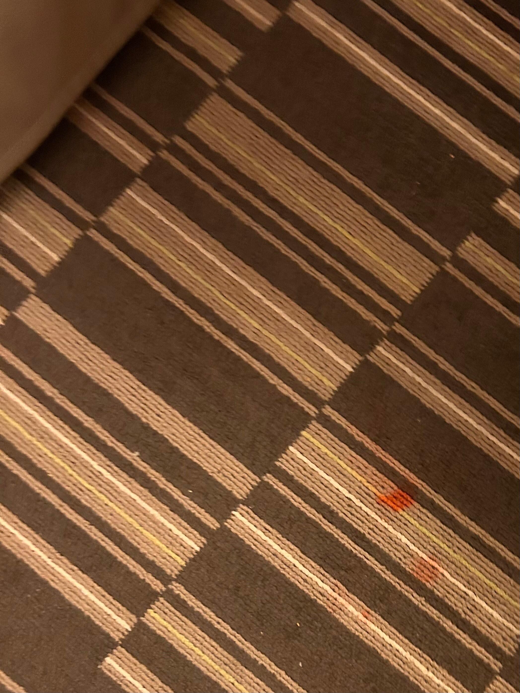 Stains on floor 