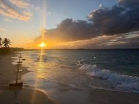 Grace Bay sunset,1 minute walk