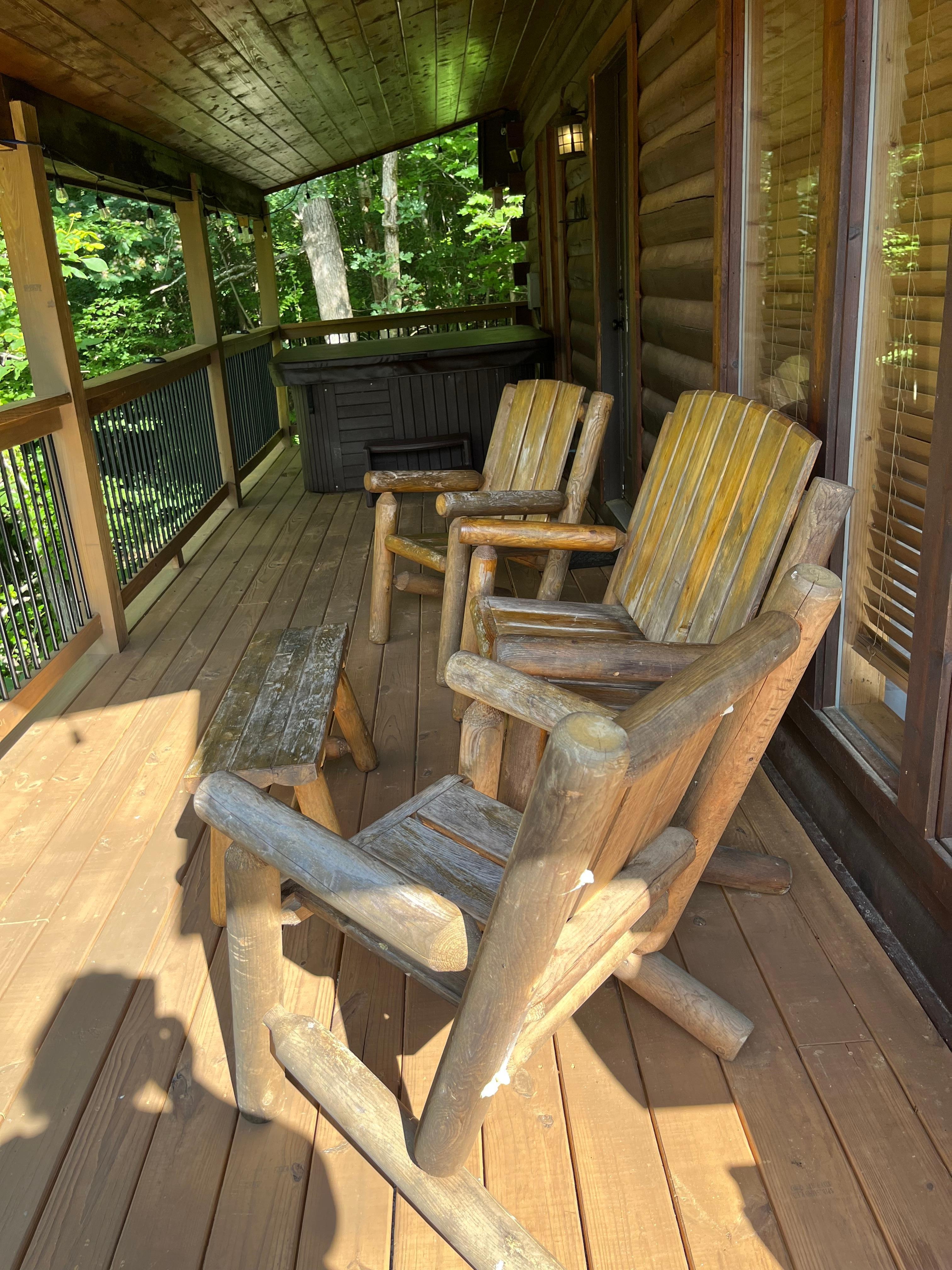 Lower porch where we spent most of our time