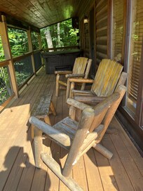 Lower porch where we spent most of our time