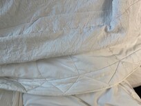 Duvet is not even in the cover and is flat. Duvet cover was just thrown over the duvet!