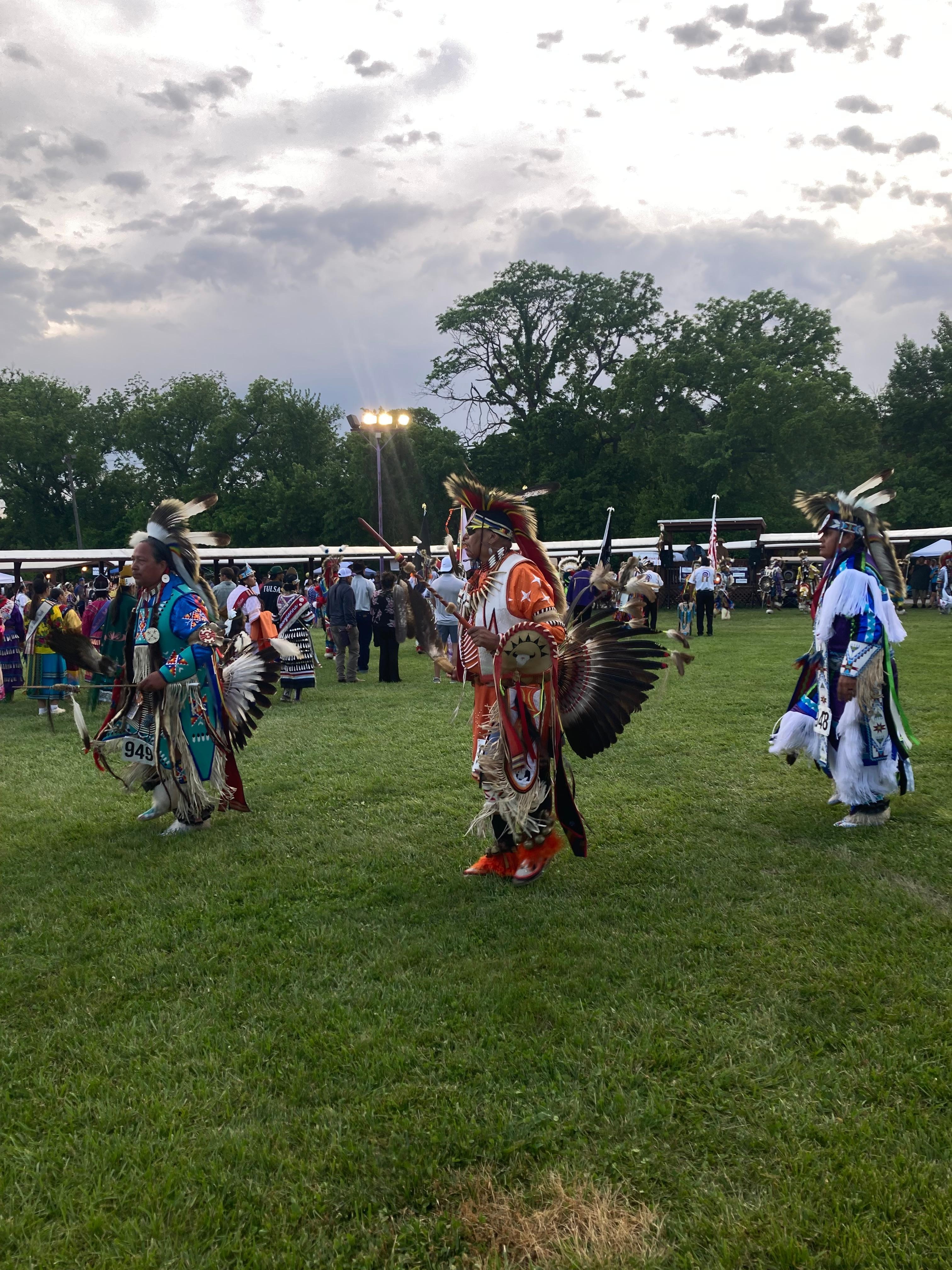 We were in the state of Kansas for graduation and came across a pow wow. 