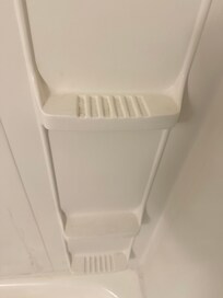 Dirt in shower holders