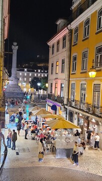 Vista da Janela. (Ao fundo, Monumento aos Restauradores)