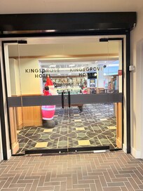 Entrance from the carpark, you have to walk into the door to the bar to check in