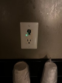 Broken electrical outlet