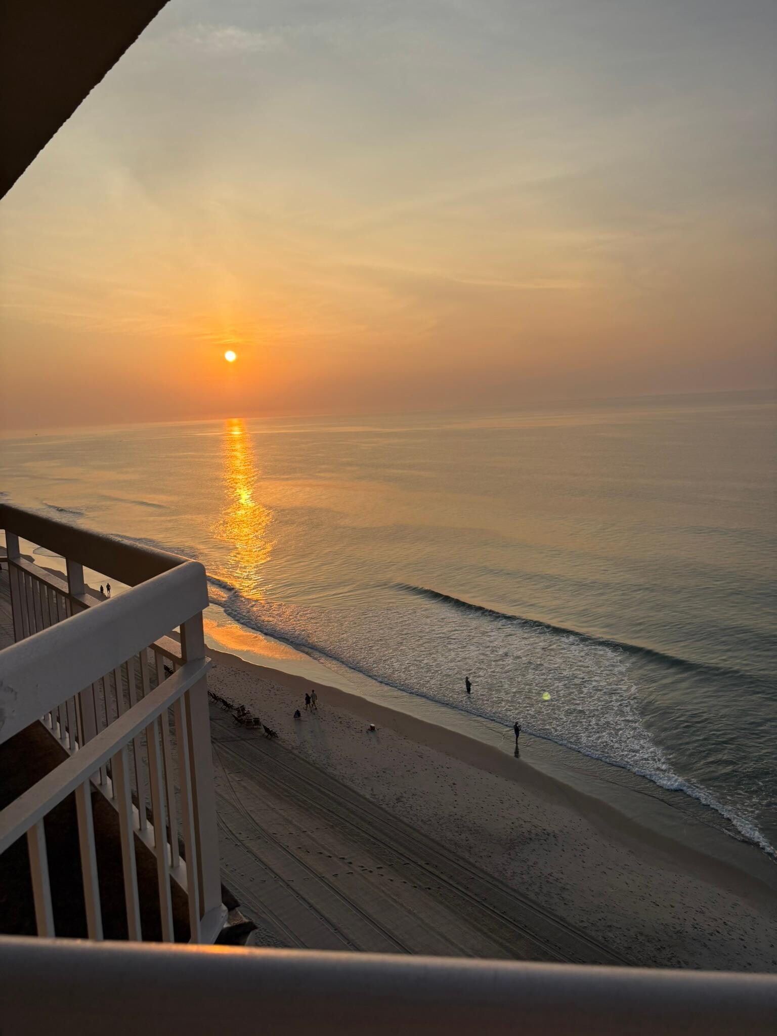 Sunrise from the balcony.