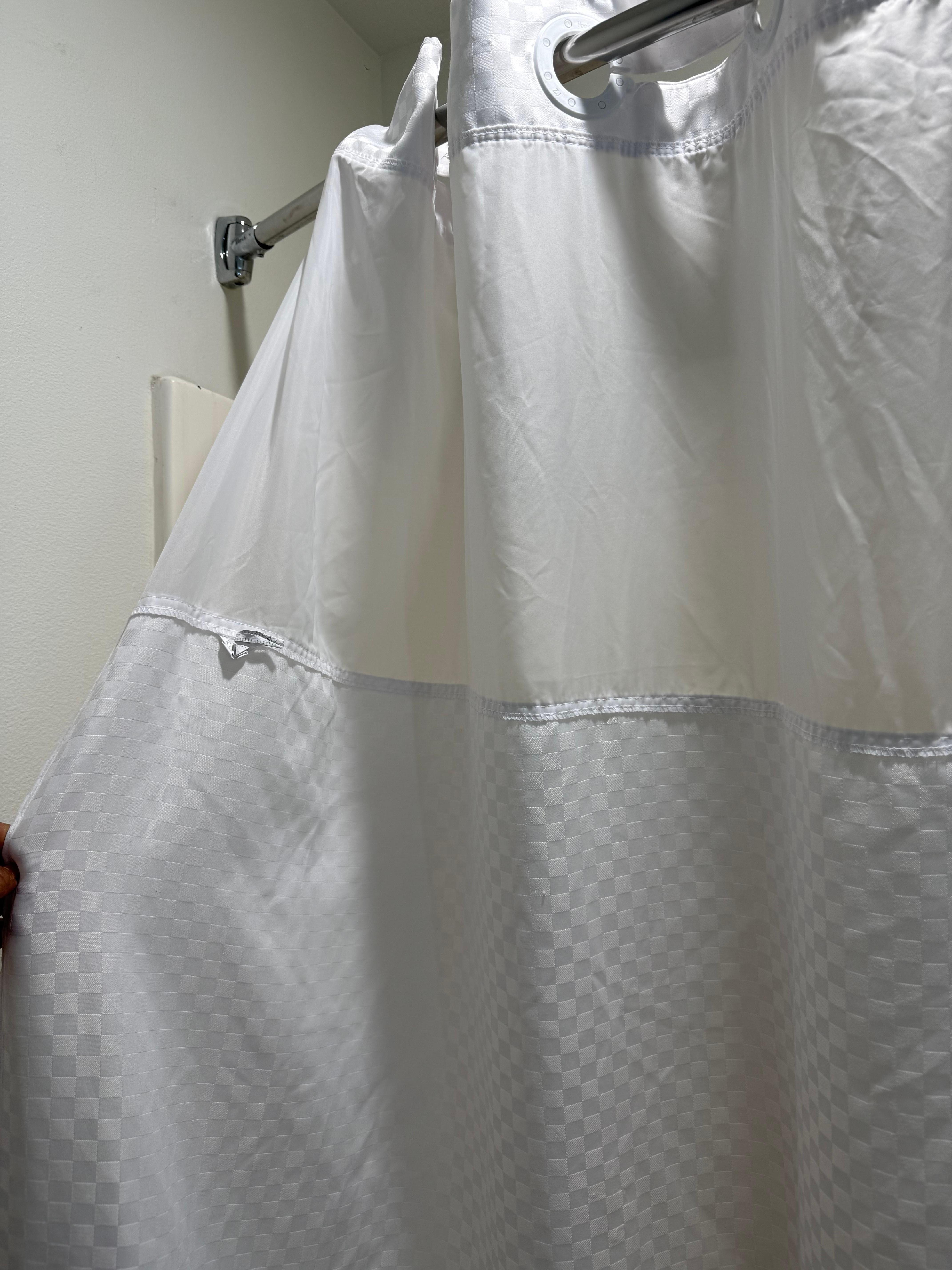 Shower curtain inside out