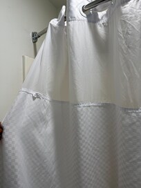 Shower curtain inside out