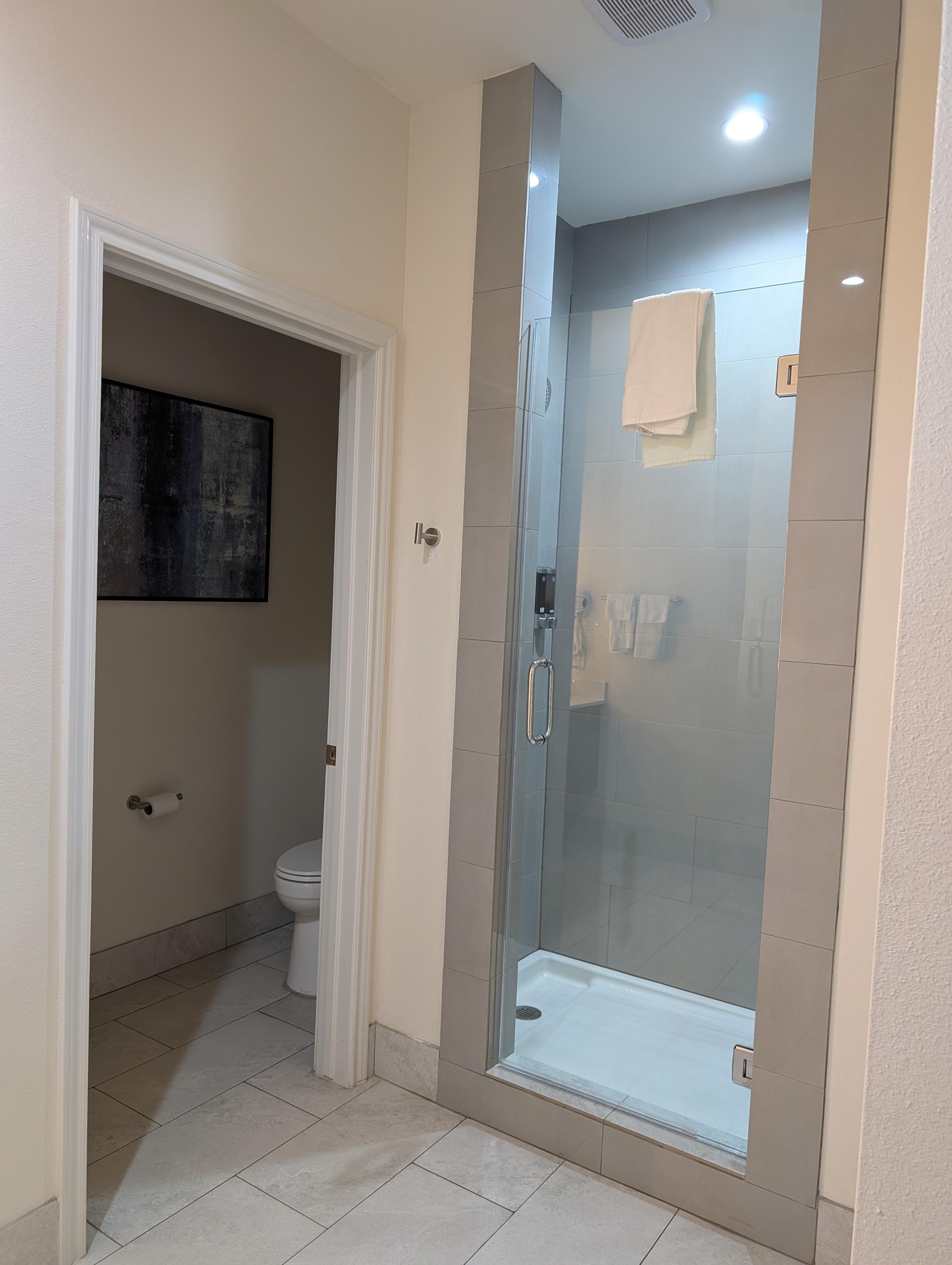 This shower was HUGE!