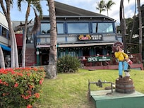 Fred’s. The complex is to the left. Ask for a receipt, coupon on bottom 4 free breakfast.