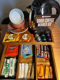 Well stocked tea tray