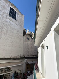 A glimpse of the church