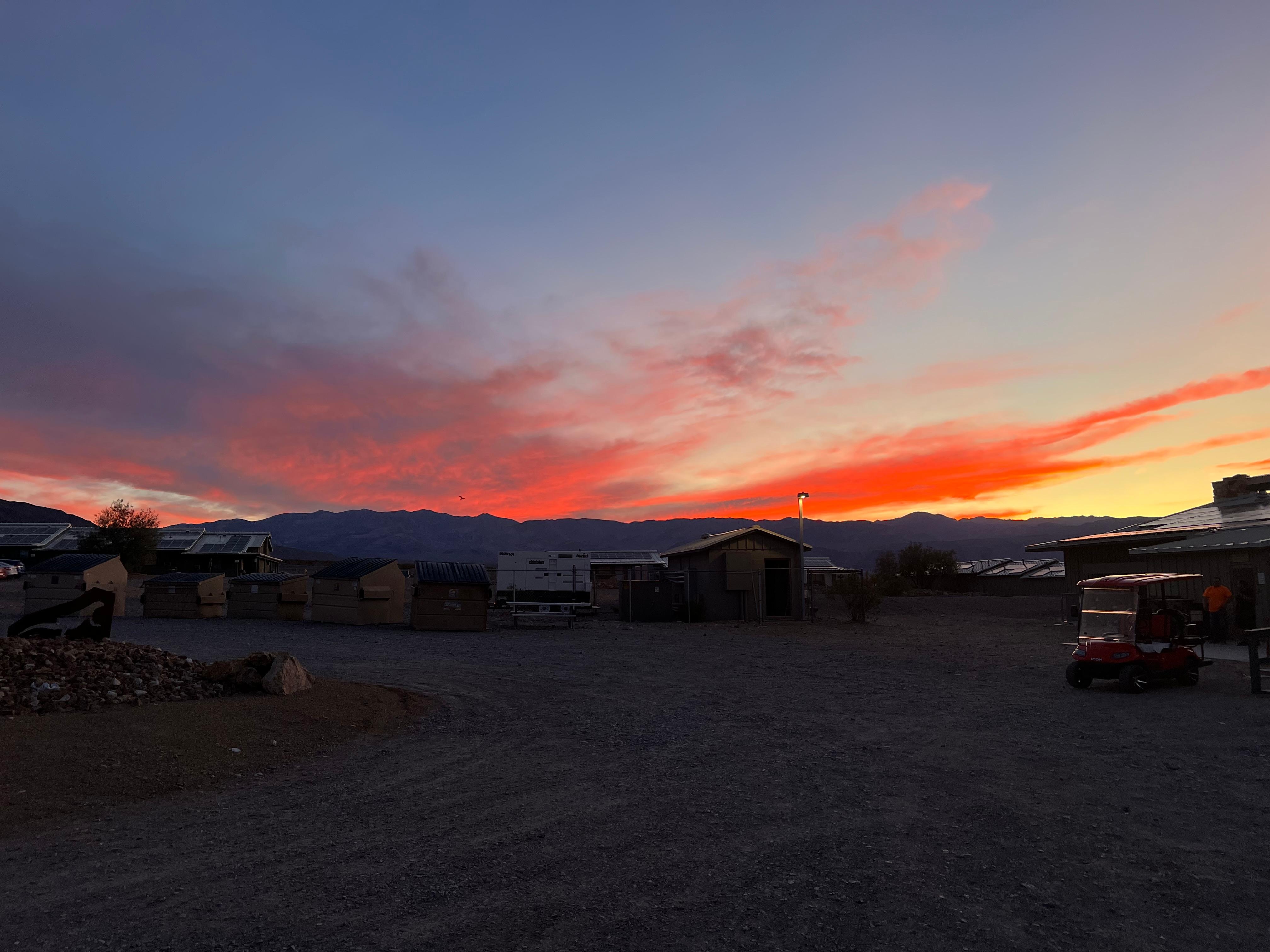 Sunset from our room. 