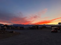 Sunset from our room.