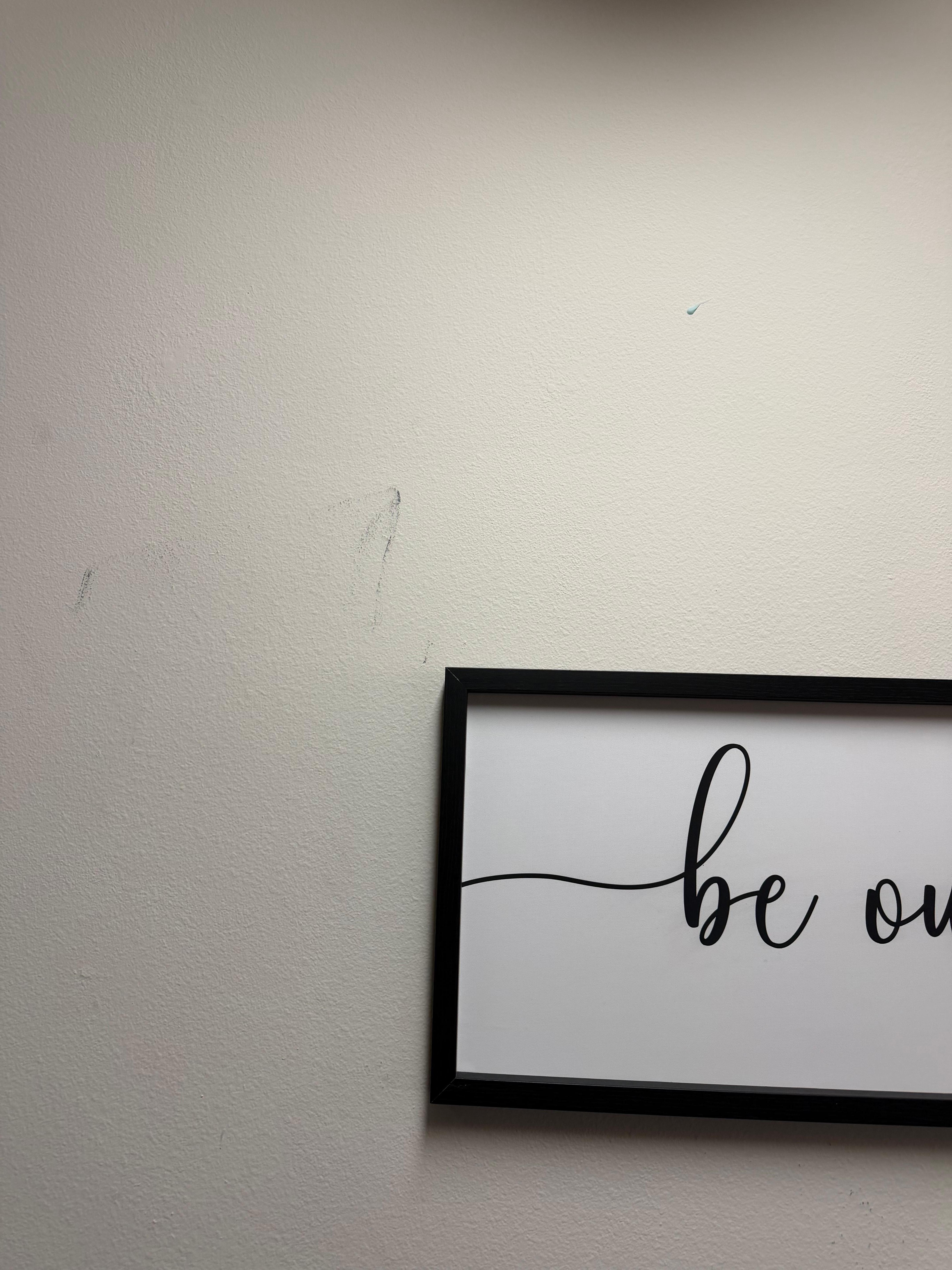 Substance on the wall