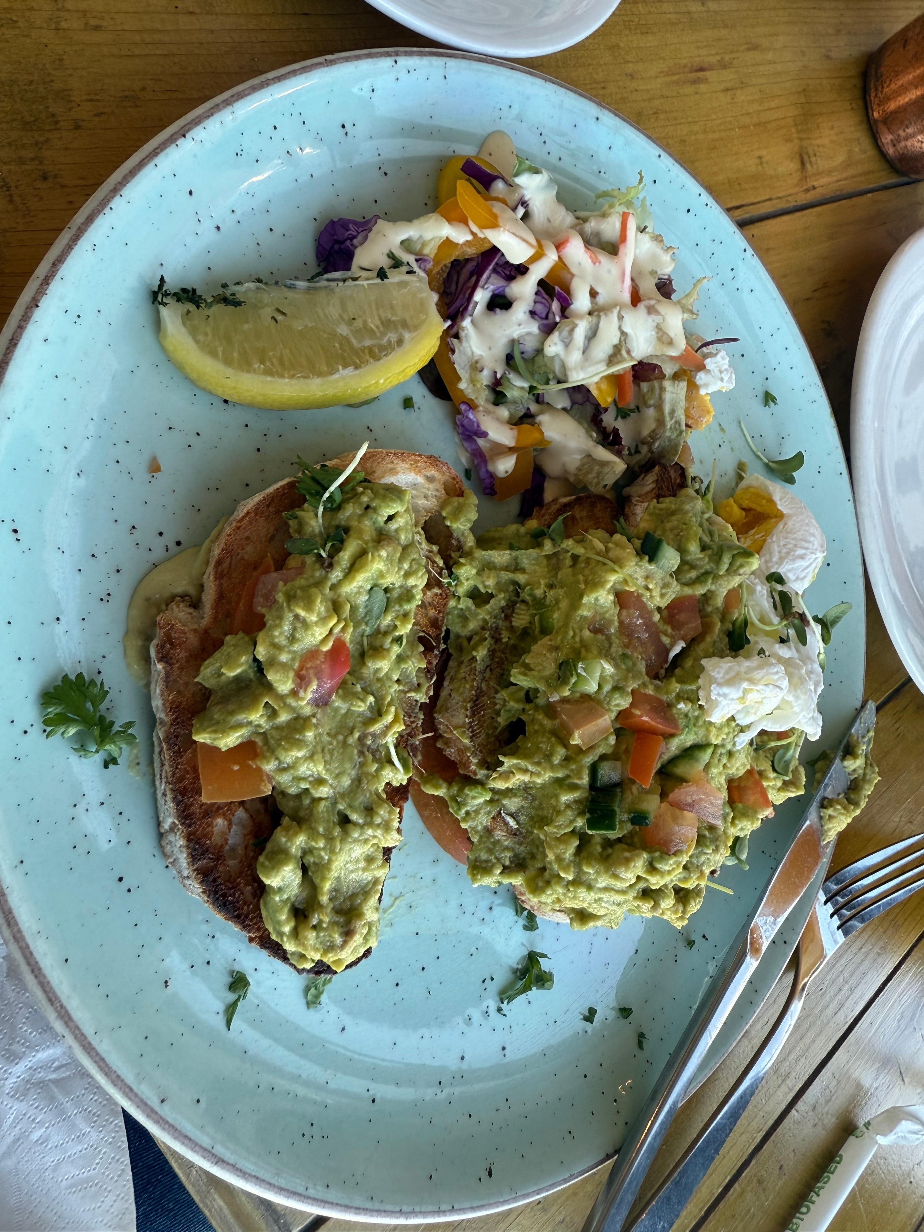 Love their avocado toast. 