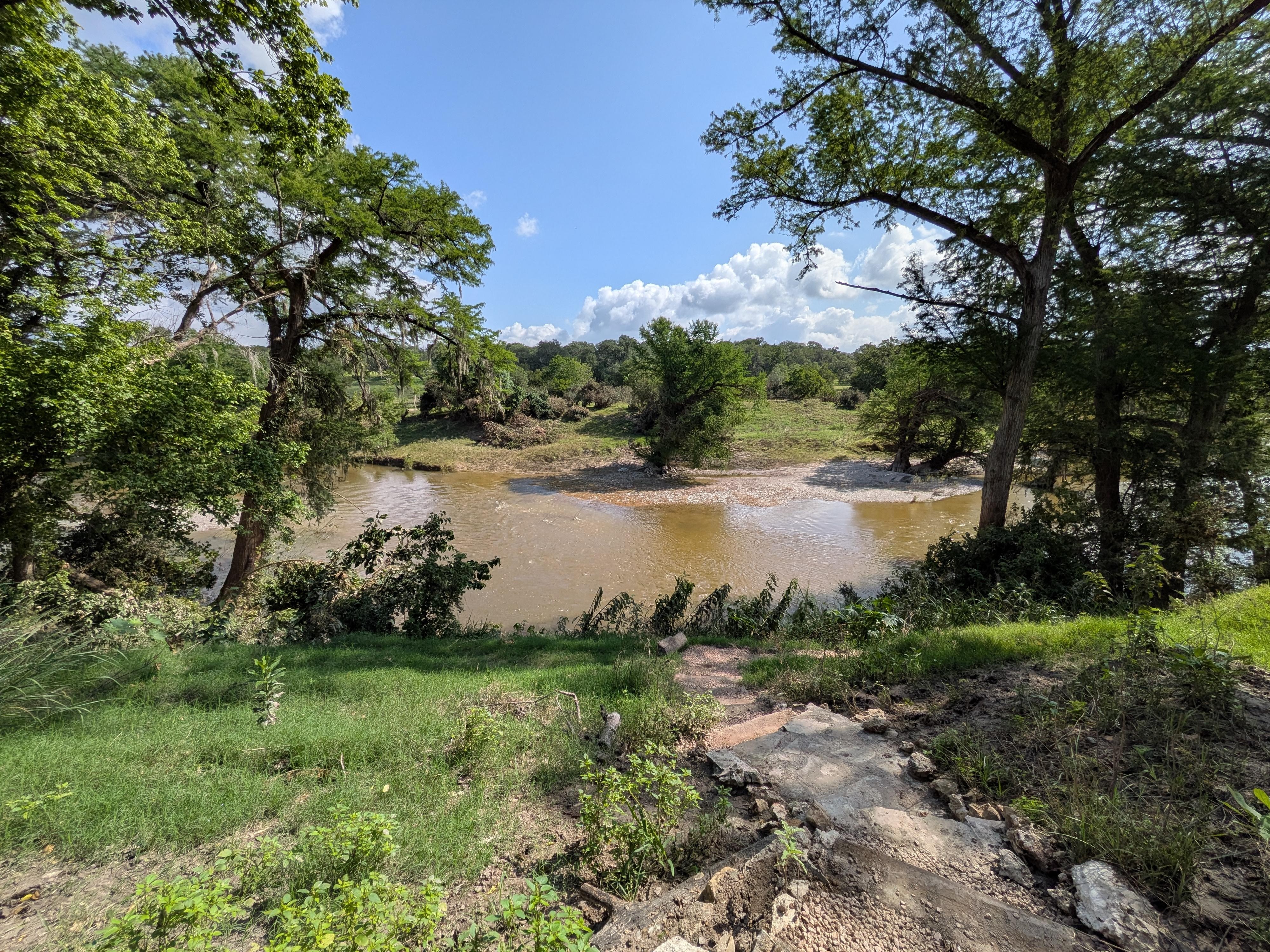 It is a nice hike between the house and the river.