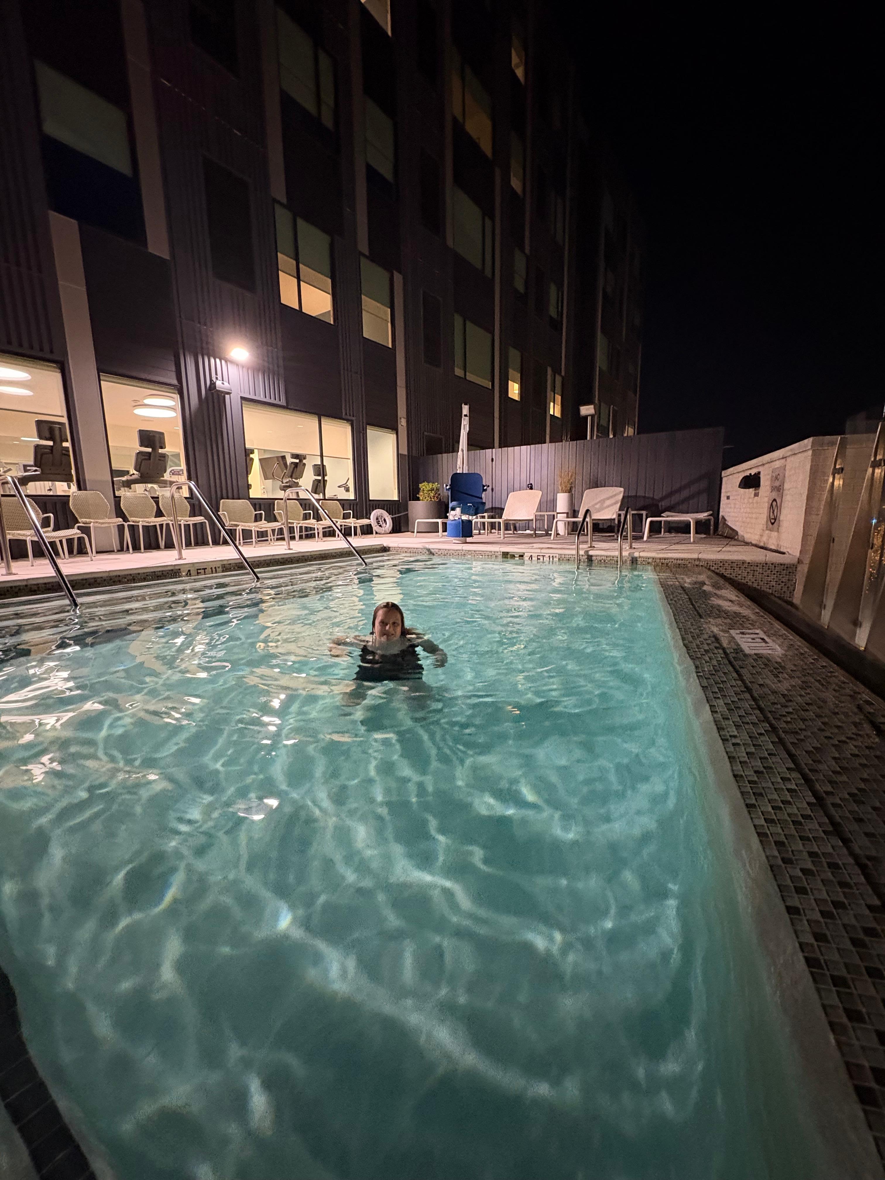 We spent a lot of time in the pool