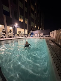 We spent a lot of time in the pool