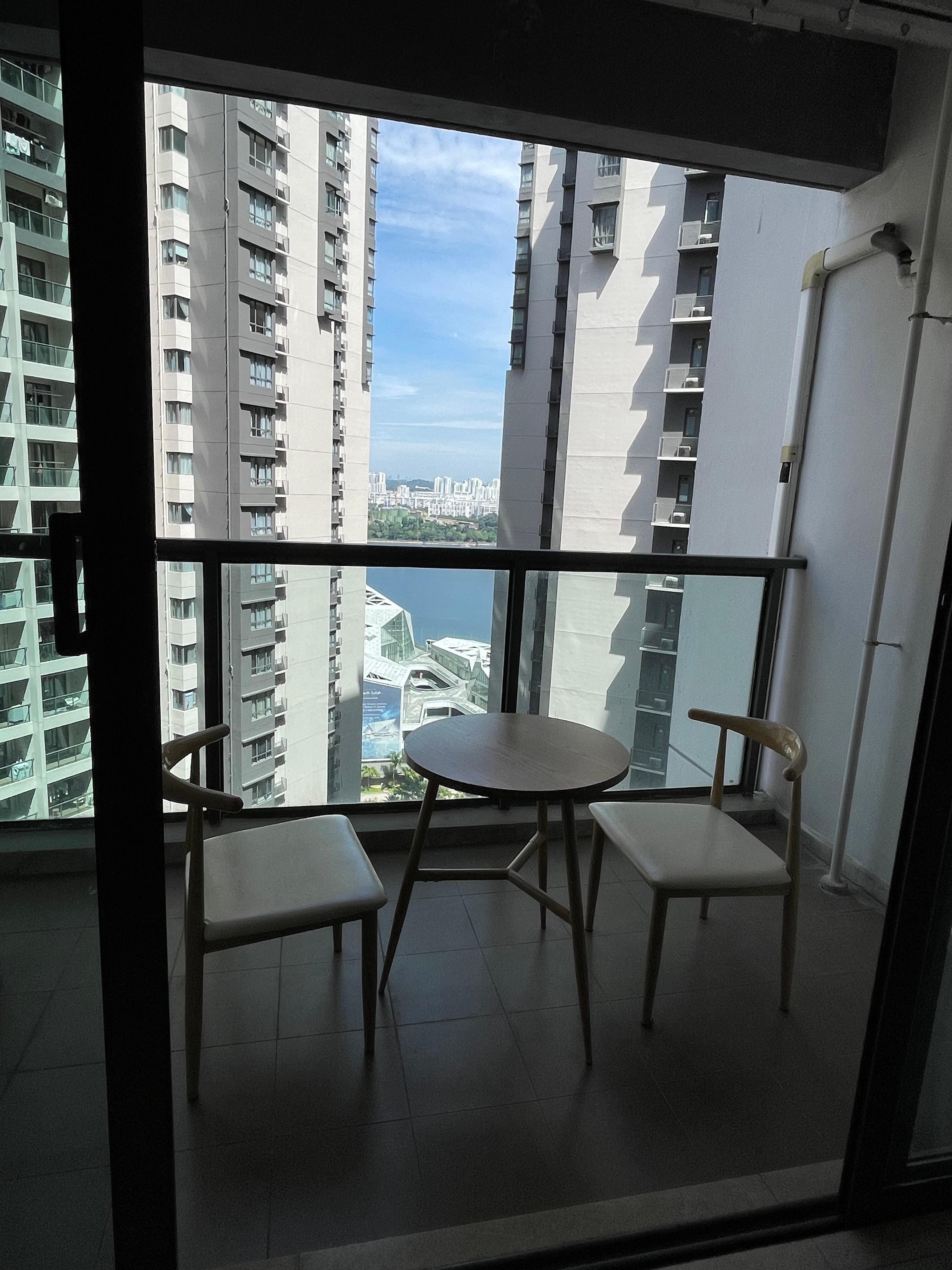 View from the balcony 
