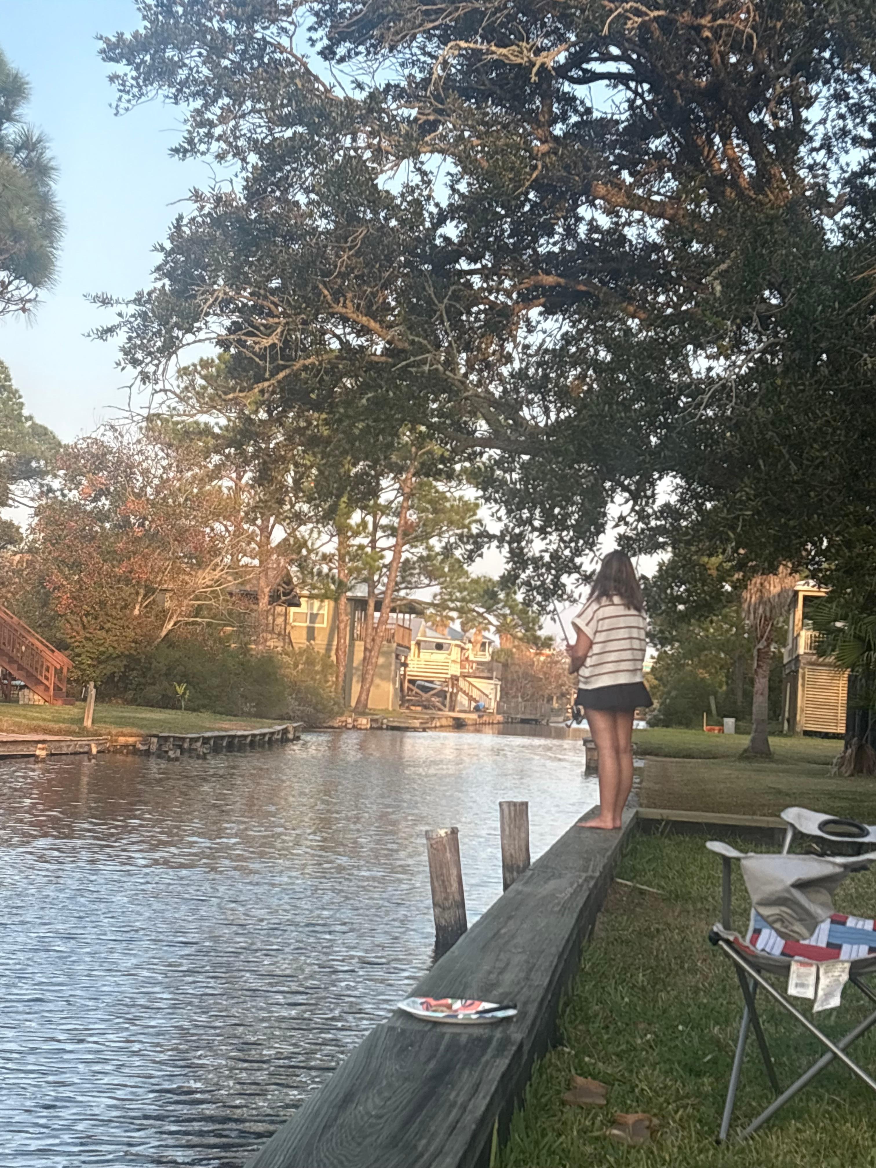 Canal behind home. Perfect for fishing 