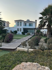 Villa at sunset