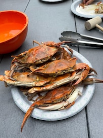 Crabs were plentiful and delicious