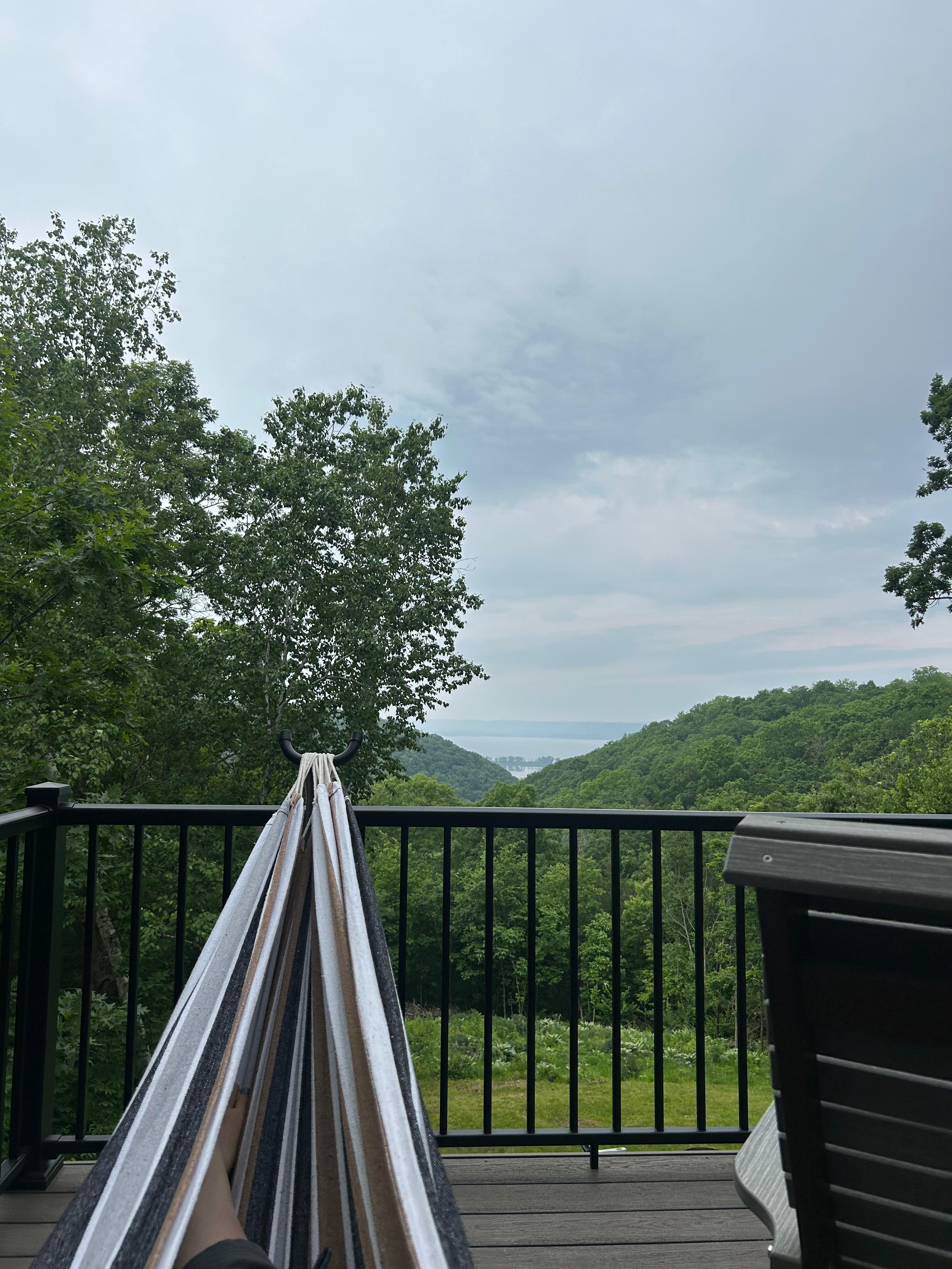 Enjoying view while hammocking! 
