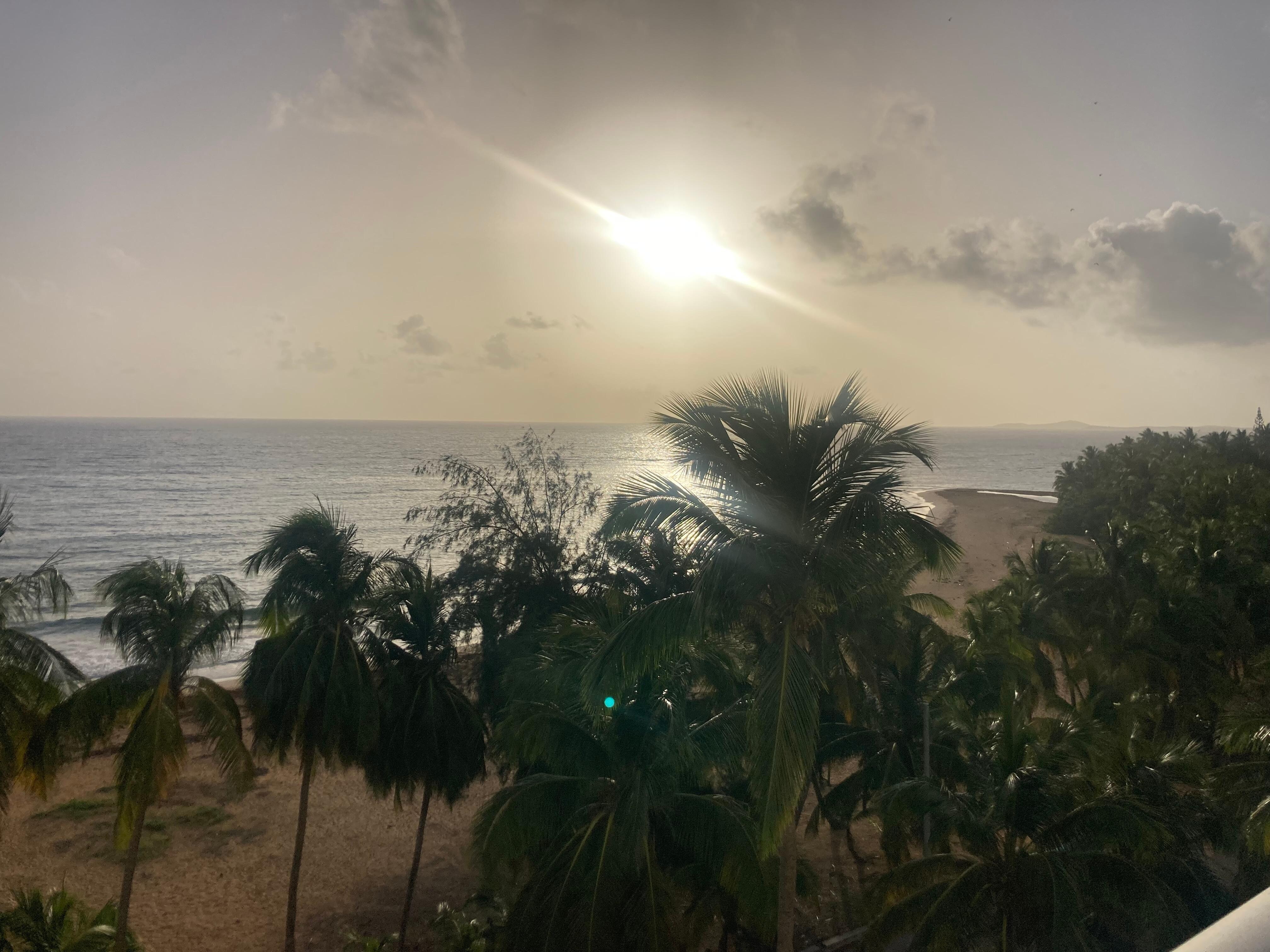 Sunrise from the balcony