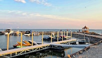 beach and marina