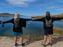 Easy hike with visiting cousin at nearby Cattail Cove.