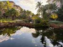 View of courtyard from lobby.