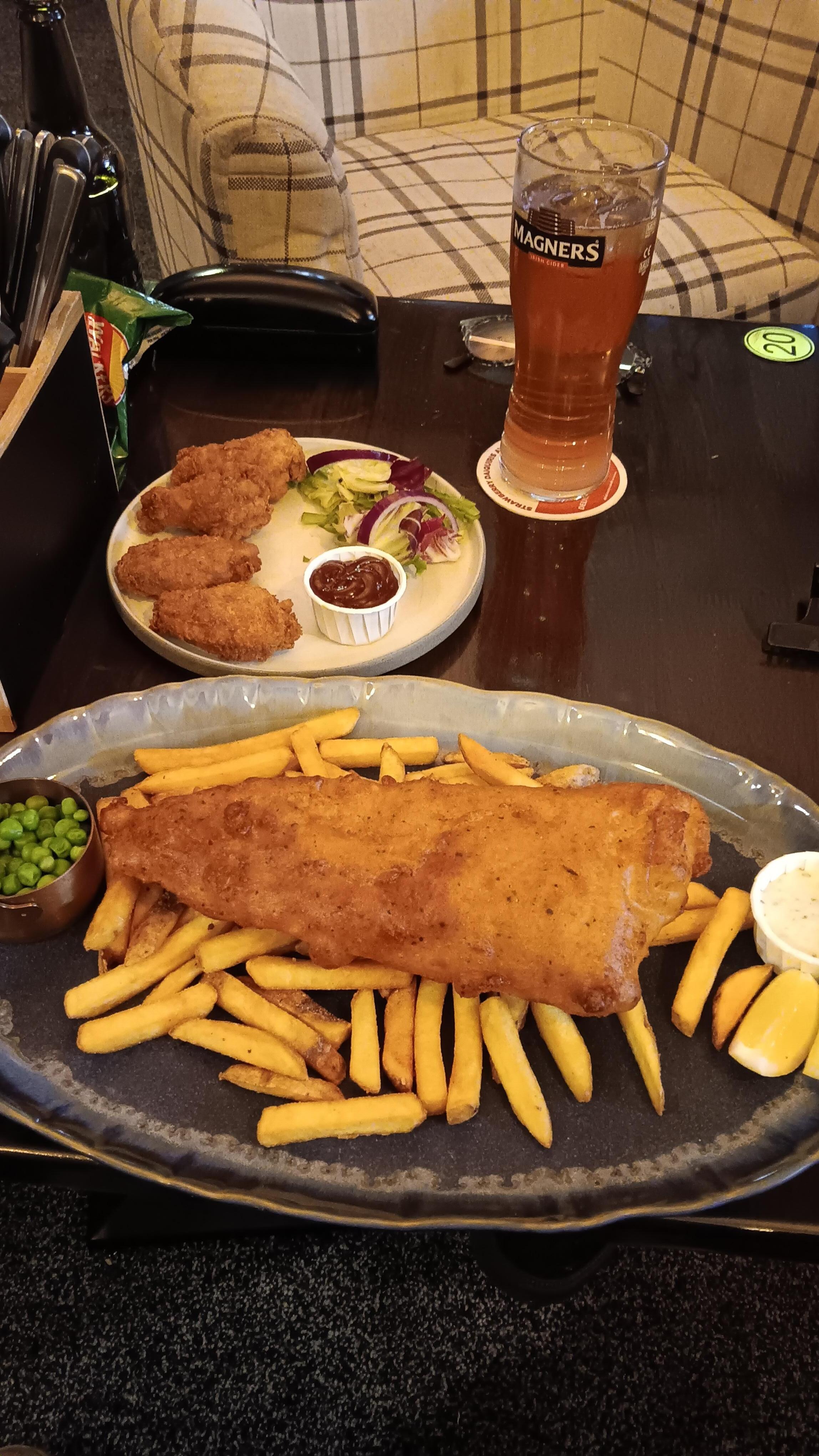 The food was amazing. 
