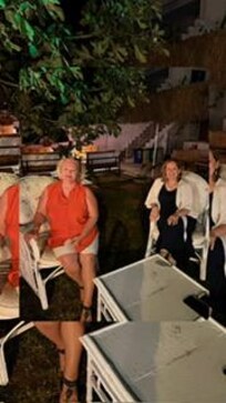 Vordere Sitzplatz vom Hotel