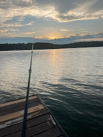 Fishing from dock