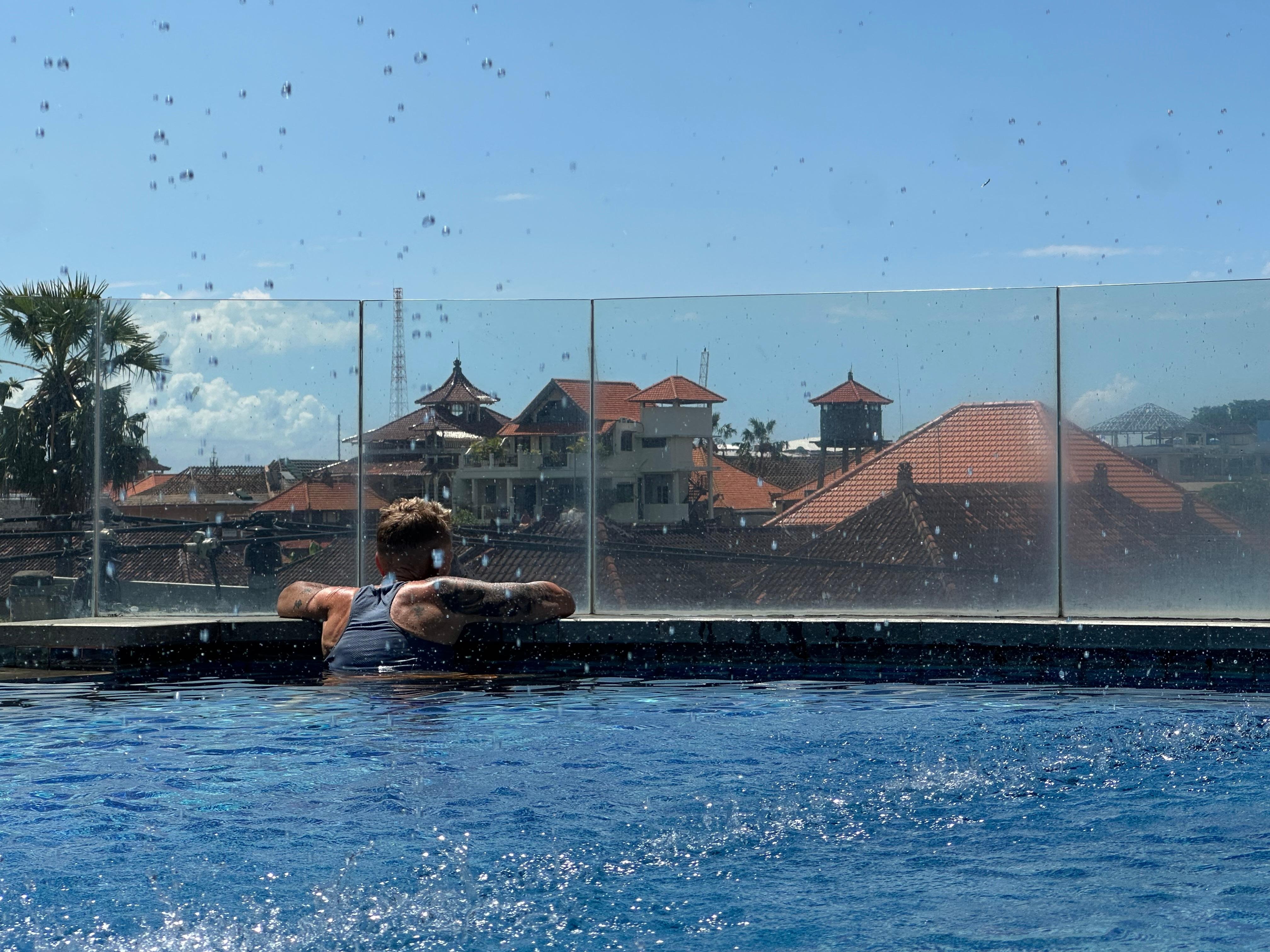 Room pool view 