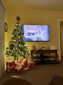 Unit was decorated for Christmas