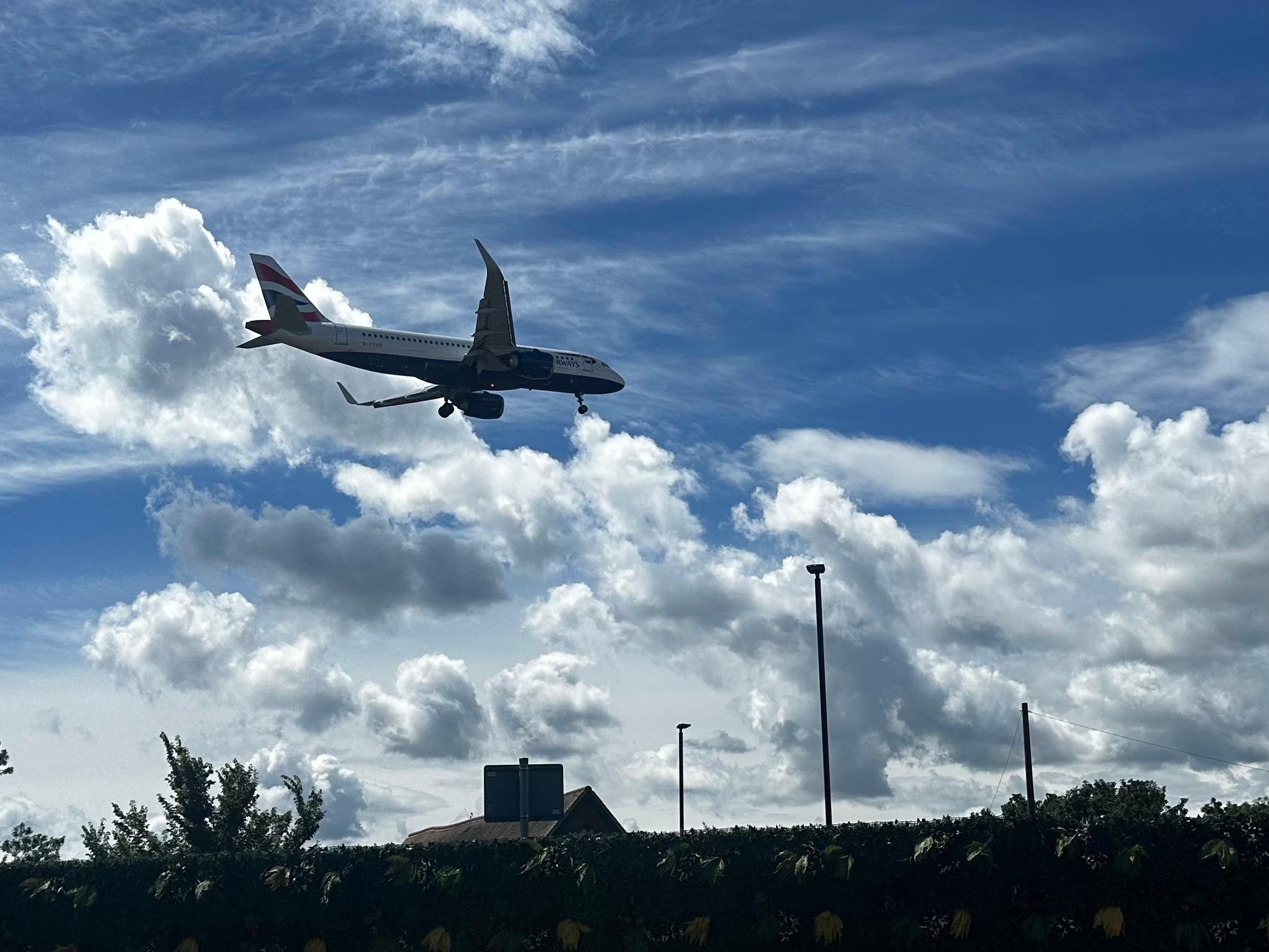 Great views of incoming aircraft. 