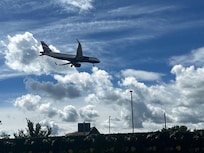 Great views of incoming aircraft.