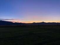 The backyard is a lovely place to watch a sunset and do some star gazing!