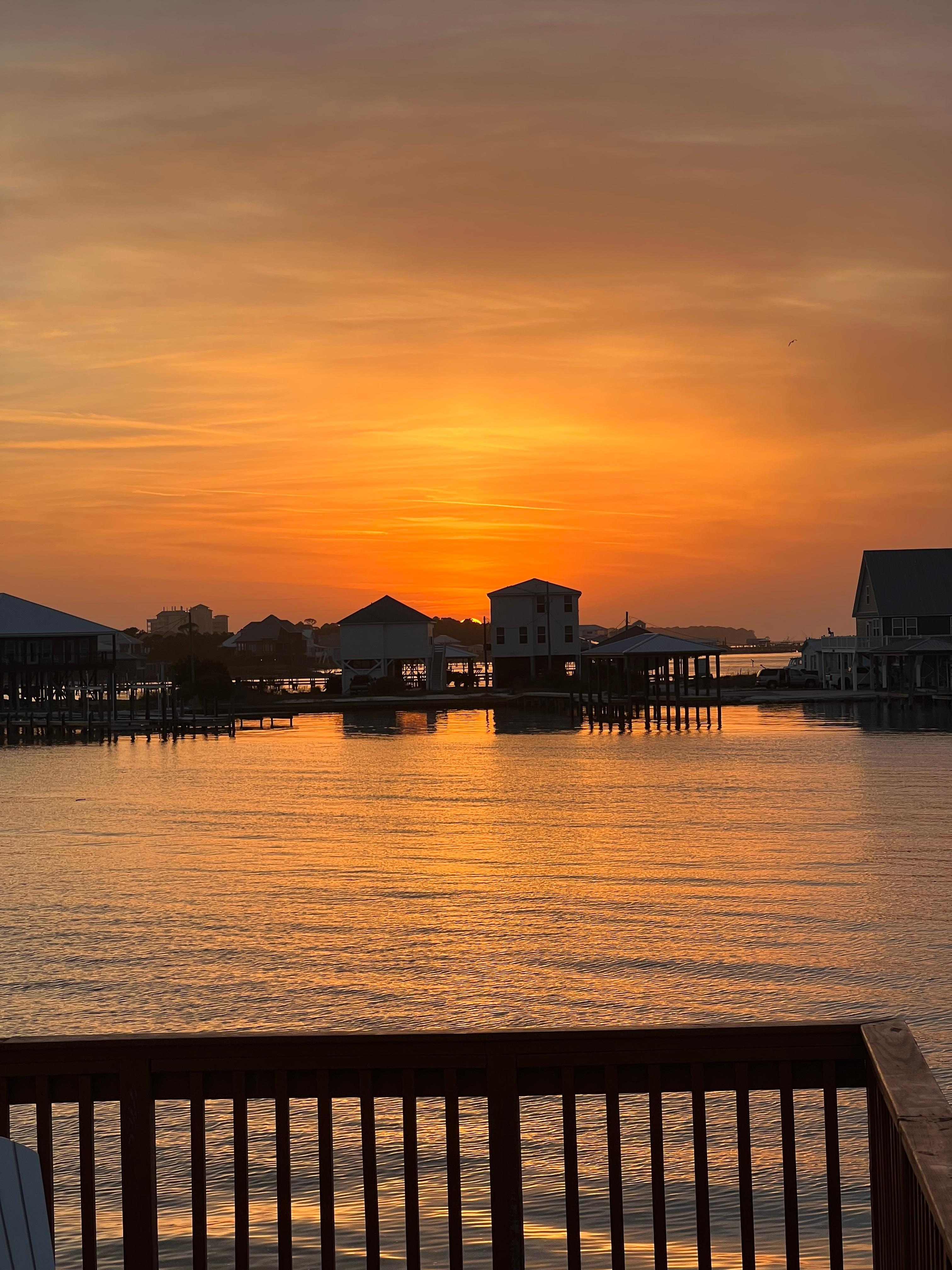 Sunset from the deck