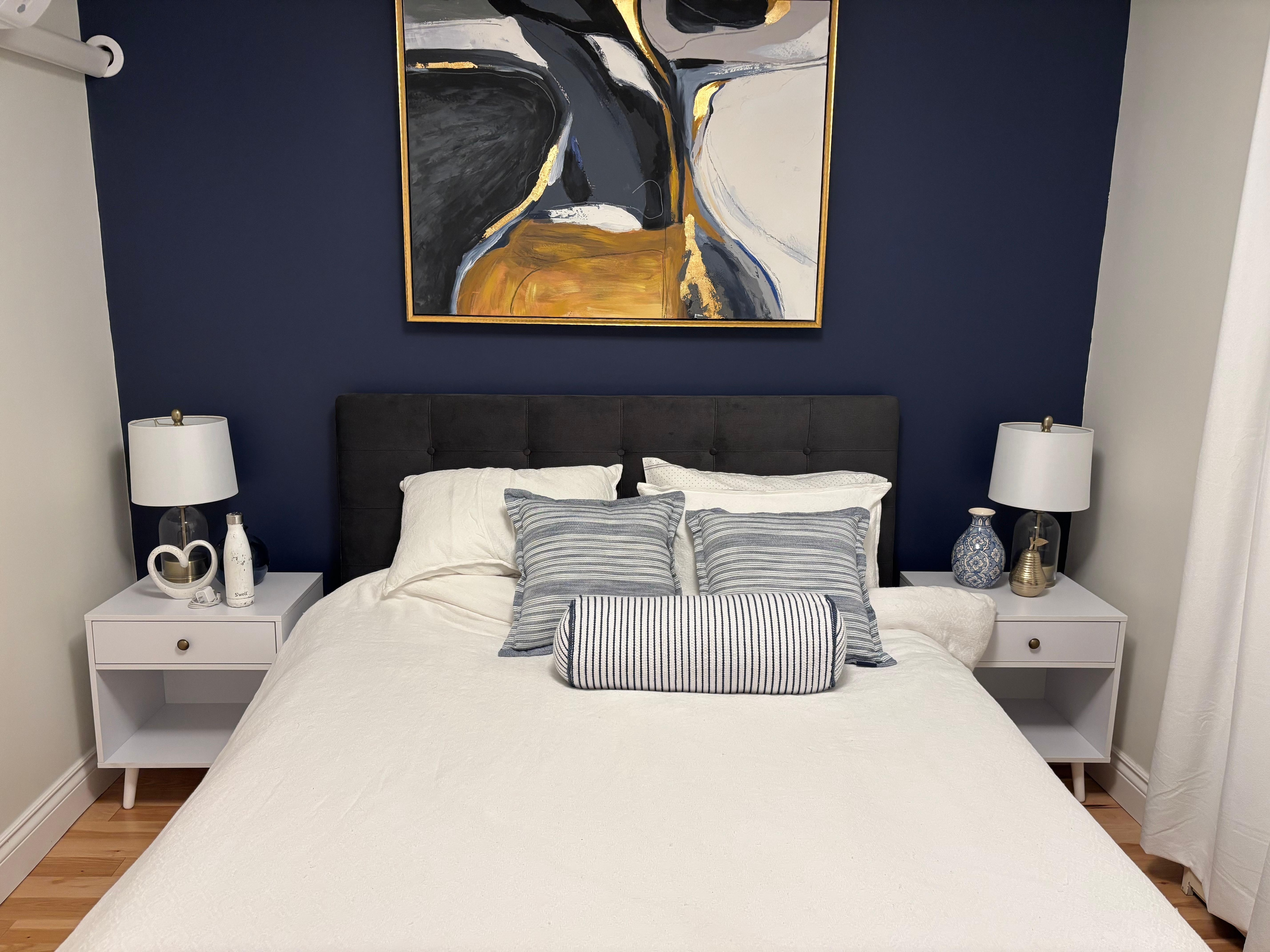 Bedroom #1- comfortable bed and layout