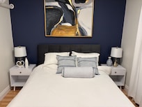 Bedroom #1- comfortable bed and layout