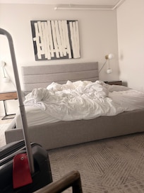 Bed when I checked in