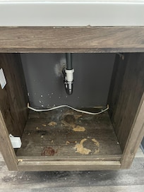 Under the sink