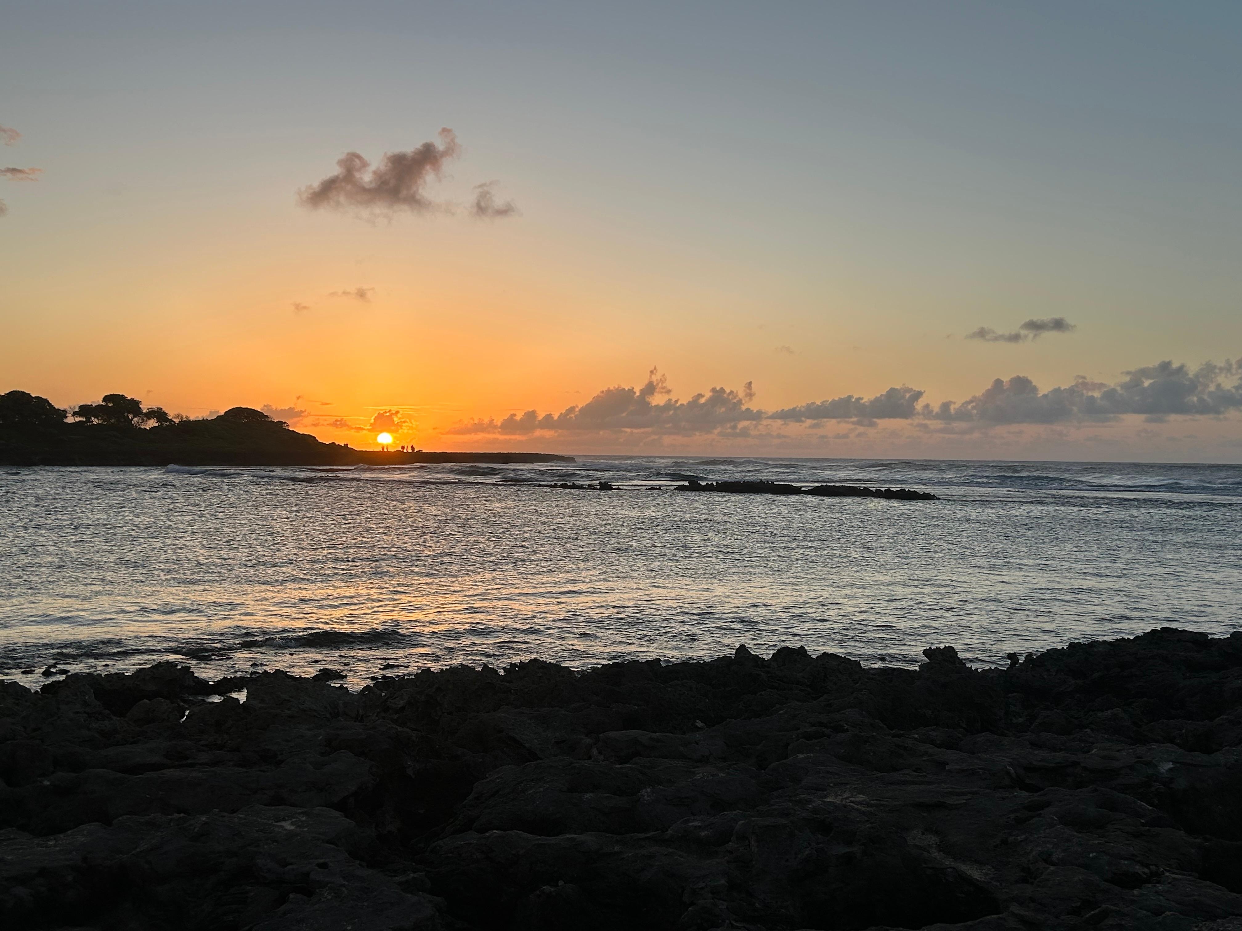 Sunset from nearby beach (short walk)